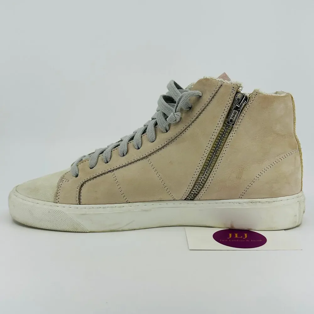 P448 Women's Pink Suede High Top Casual Skate Sneakers Size 41 EU/ 9.5 US